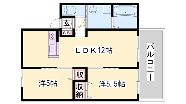 カーサエルソレ―ユの物件間取画像